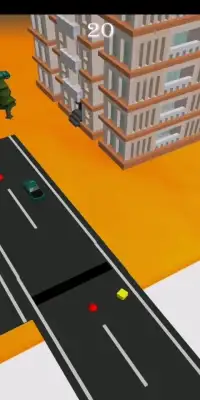 Cube on Road 3D Screen Shot 0