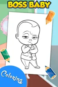 Baby Boss Coloring Game Screen Shot 0