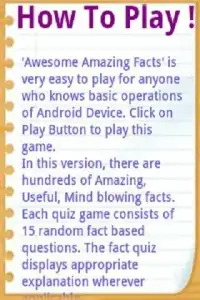 Amazing Facts: Cool Facts - GK Screen Shot 5