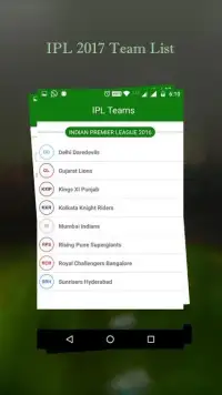 Live Scores for IPL 2017 Screen Shot 1