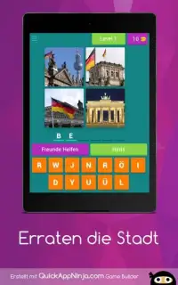 Erraten Stadt Deutschland Quiz Screen Shot 3