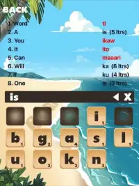 Filipino Word Game: Tagalog Screen Shot 1