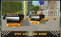 Полиция Sci Fi Летающий автоб Screen Shot 19