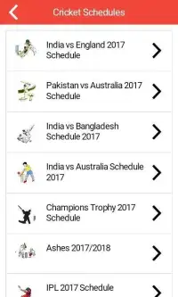 Cricket Schedule 2017 & Scores Screen Shot 5