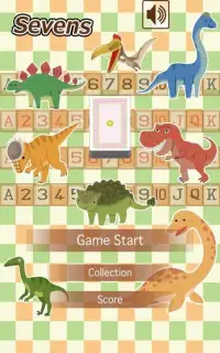 Dinosaur Sevens (card game) Screen Shot 4