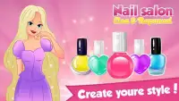 Nail salon Elsa & Rapunzel Screen Shot 0