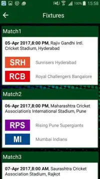 Free IPL-10 2017 Live Score Screen Shot 2