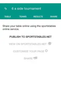 SportsTables League Manager Screen Shot 4