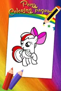 Coloring Guide For Pony Screen Shot 2