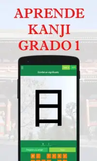Aprende Kanji Grado 1 Screen Shot 0