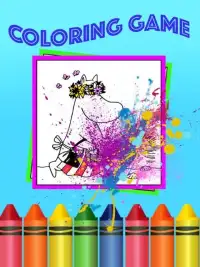 Coloring moomim book Screen Shot 1
