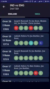 CrickUB-Live Cricket Score Screen Shot 2