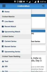 LiveScoreBuzz - cricket update Screen Shot 1