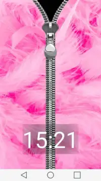 Pink Zipper Lock Screen Prank Screen Shot 2