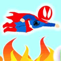 Spider hero man flying game