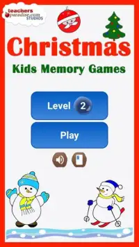 Christmas Kids Memory Games Screen Shot 2