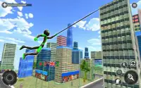 Superhero Stickman Rope Hero - Gangster Crime Game Screen Shot 6