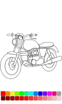 Moto Bike Racing Coloring Screen Shot 4