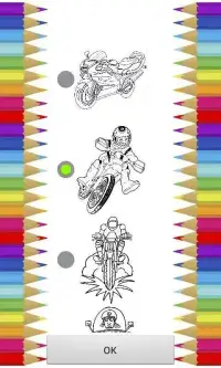 Moto Bike Racing Coloring Screen Shot 3
