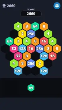 2048 Hexagon Block Puzzle Screen Shot 1