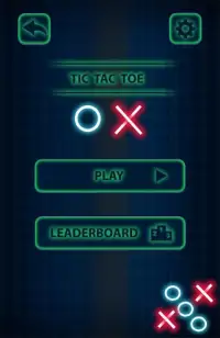 Tic-Tac-Toe Glow: X O puzzle Game Screen Shot 1