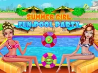 Summer Girl - Fun Pool Party Screen Shot 0