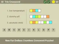 Trio Crossword - Word Puzzle Screen Shot 7