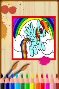 Coloring little pony game Screen Shot 2