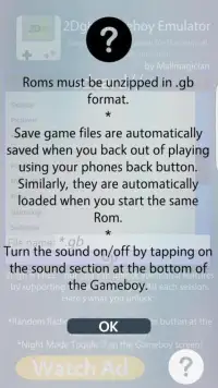 2Dgb Original Gameboy Emulator Screen Shot 0