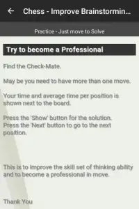 Chess - Improve your Skills Screen Shot 0