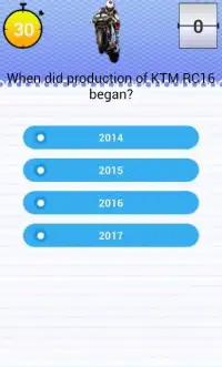Quiz for KTM RC16 Fans Screen Shot 0