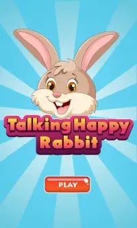 talking happy rabbit Screen Shot 0
