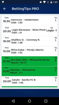 Betting Tips PRO Screen Shot 2