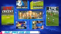 Football Cricket Games ; Dream Sports League Screen Shot 3