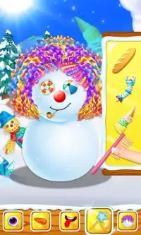Snowman Hair Styles Salon Game Screen Shot 7