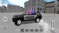 4WD SUV Police Car Driving Screen Shot 0