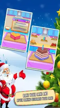 Christmas Cake Maker Game Screen Shot 1