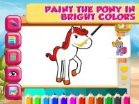 Little Pony Kids Coloring Book Screen Shot 3
