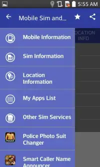 Mobile, SIM and Location Info Screen Shot 3
