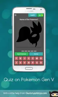 Quiz on Pokemon Gen V Screen Shot 18