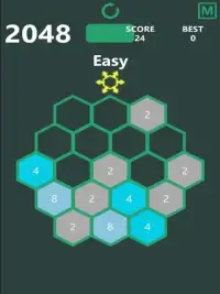 Hexagon 2048 Screen Shot 1