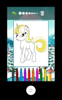 Pony Drawing Coloring Book Screen Shot 1