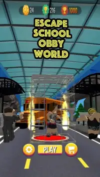 Obby Escape School Mod Screen Shot 2