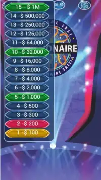 Millionaire Trivia Screen Shot 3