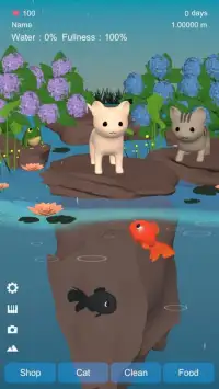 Goldfish Simulator in rainy pond Screen Shot 7
