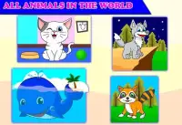 Paw Kids Animals World Jigsaw Puzzles - Little Bee Screen Shot 3