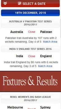 Latest cricket live scores Screen Shot 4