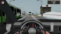 Racing in Car: Snow Traffic Screen Shot 0