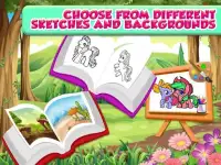 Little Pony Kids Coloring Book Screen Shot 1