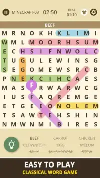 WordSearch Topic For Minecraft Screen Shot 2